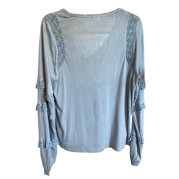 Anthropologie Tiny Frances Long-Sleeve Ruffled Top Size Medium - Picture 6 of 10